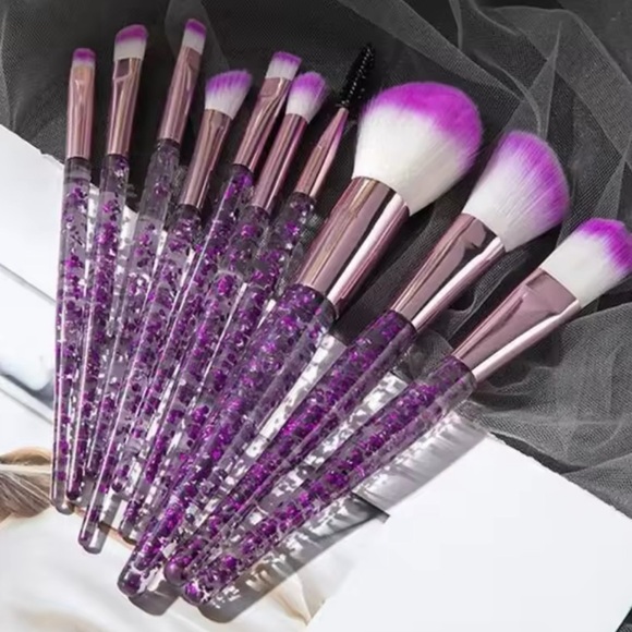 Pretty colors 10 pieces makeup brushes set - Picture 3 of 3